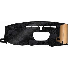 Delicate Flannel Interior Dash Covers Fit for 2019-2023 Chevrolet Silverado 1500/2500 HD/3500 HD, 2019-2023 GMC Sierra/HD 2500/ HD 3500 Nonslip Car Dash Board Mat Sunshade No Glarer- Brown