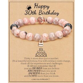 Btysun Birthday Gifts for Women Girls, Gifts for Women Birthday Unique Beaded Bracelets for Teen Girls 16th 30th 40th 50th 60th 70th 21st Birthday Gifts for Her Wife Sister Mom Daughter Friend