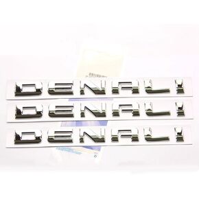 3X OEM أسود دينالي لوحة اسم شعارات شارات عالية الدقة ليوكون سييرا التضاريس لامعة لامعة in Kuwait
