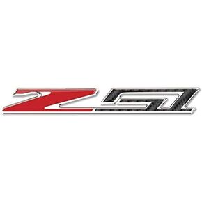 West Coast Corvette - Corvette C7 Z51 Badge Emblem - Domed - Carbon Fiber Look w/Chrome Trim: C7 Stingray Z51 (3 inch)
