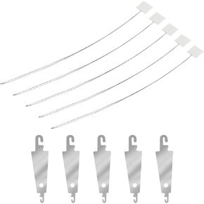 Long Needle Threader 20cm Simple Stitch Long Threading Tool Embroidery Floss Cross Stitch Needle Threaders with Small Needle Threaders for DIY Sewing Craft Works