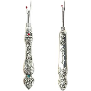 Lampstop Seam Rippers 2Pcs Vintage Seam Rippers for Sewing Crafting Removing Hems and Seams (Silver)