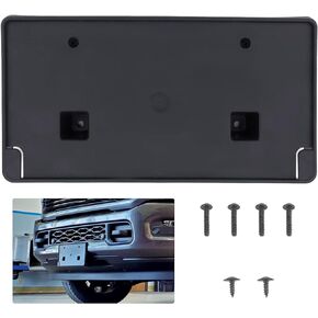 Front License Plate Bracket Compatible with Ram 2500 3500 4500 5500 2019-2022 Replaces# 68362197AA (Black)