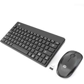 Small Wireless Keyboard and Mouse, Portable Keyboard and Mouse for Laptop/PC