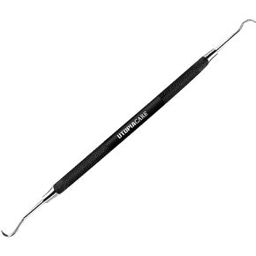Utopia Care Professional Dental Tartar Scraper Tool - Dental Pick, Double Ended Tartar Remover for Teeth, Plaque Remover, Tooth Scraper (6 Inch, Silver, 1)