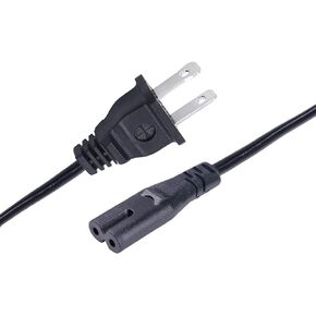 2 Prong Power Cord Replacement for LG TV 43LH570A 49LH570A 43LH5700 49LH5700 55LH575A 55UH6030 60UH6035 49UJ6300 65UJ7700 65UJ6300 55UJ6540 43UJ6300 43UJ6200 Power Cord 8ft AC Cable
