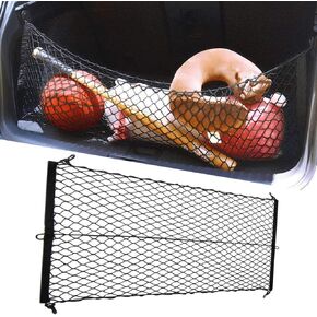 Upgraded 36"x24" Cargo Net Auto Trunk Rear Cargo Organizer Elastic Mesh Net Holder - Universal Fit for SUV Truck Mini Vans