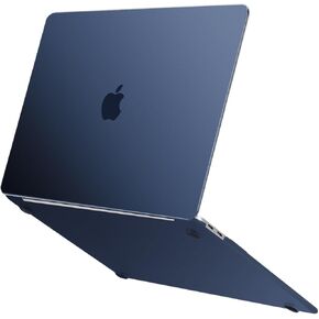 MOSISO Compatible with MacBook Air 13 inch Case 2022 2021 2020 2019 2018 A2337 M1 A2179 A1932, Ultra-Thin Slim Natural Original Color Protective Plastic Hard Shell for MacBook Air 13.3, Midnight Blue