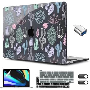 CISSOOK Compatible with MacBook Pro 13 inch Case M2 2023, 2022, 2021-2016 A2338 M1 A2251 A2289 A2159 A1989 A1706, Plastic Hard Shell Case &Keyboard Cover&Screen Protector&Camera Cover, Gold Moon