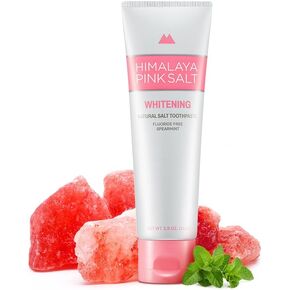 Natural Whitening Toothpaste, 3.9 OZ - Fluoride Free Toothpaste I Natural Toothpaste for Teeth Whitening I Gum Health Care I Plaque Remover I Spearmint Flavor