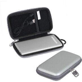 Hermitshell Hard Travel Case fits EnergyCell/POWERADD Pilot 4GS 12000mAh 8-Pin Input Portable Charger (Black)