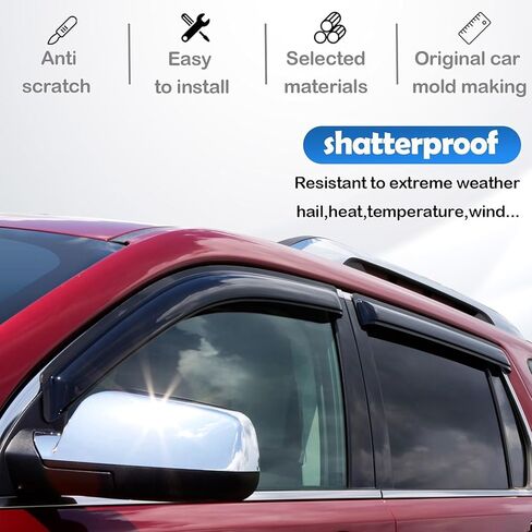 واقيات المطر للنافذة لسيارة Ford Escape 2020-2023، واقيات حاجب النافذة، حاجبات الرياح، واقيات التهوية، واقيات المطر، الشمس 2021 2022 20 21 22، شريط على in Kuwait