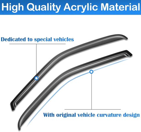 واقيات المطر للنافذة لسيارة Ford Escape 2020-2023، واقيات حاجب النافذة، حاجبات الرياح، واقيات التهوية، واقيات المطر، الشمس 2021 2022 20 21 22، شريط على in Kuwait