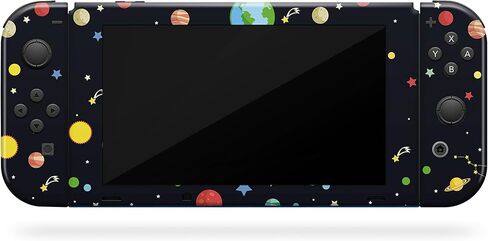 تصميم مبتذل Galaxy Skin متوافق مع Nintendo Switch، ملصق الكواكب الأسود من الفينيل 3M متوافق مع Nintendo Switch غطاء كامل ملتف in Saudi Arabia