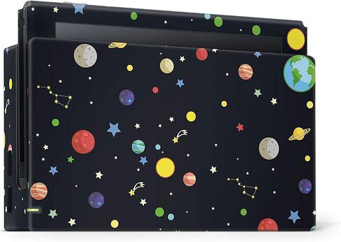 تصميم مبتذل Galaxy Skin متوافق مع Nintendo Switch، ملصق الكواكب الأسود من الفينيل 3M متوافق مع Nintendo Switch غطاء كامل ملتف in Saudi Arabia