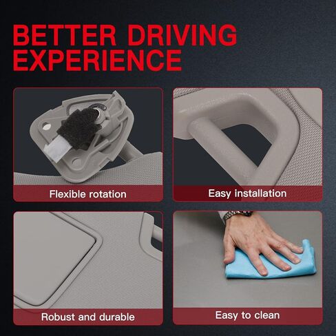 حاجب من الشمس باللون الرمادي من Cciyu جانب السائق الأيسر مناسب لـ 2013 2014 2015 2016 لسيارة Nissan Altima مجموعة حاجب من الشمس مع فتحة سقف in Saudi Arabia