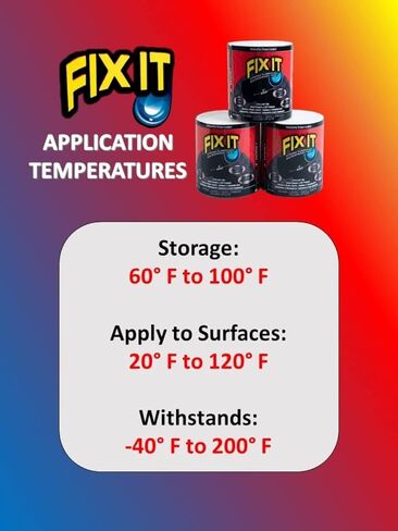 Fix It شريط مطاطي مقاوم للماء لإصلاح حوض السباحة، شريط تحت الماء، سدادة تسرب المياه، شريط إصلاح رقعة السقف: شريط مطاطي أسود 4 بوصة × 5 بوصة (1) in Kuwait