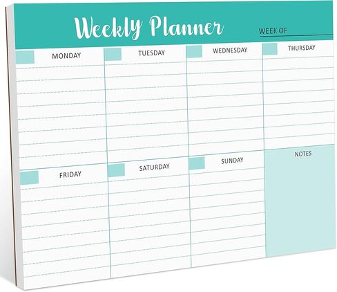 Weekly Planner Notepad To Do List Pad with 52 Tear off Sheets,Weekly Calendar Desk Pad for Home & Office Maximizing Productivity, 7.5x10 Inches in Kuwait