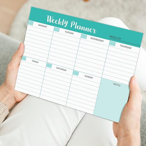 Weekly Planner Notepad To Do List Pad with 52 Tear off Sheets,Weekly Calendar Desk Pad for Home & Office Maximizing Productivity, 7.5x10 Inches in Kuwait