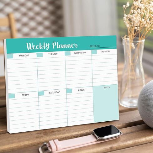 Weekly Planner Notepad To Do List Pad with 52 Tear off Sheets,Weekly Calendar Desk Pad for Home & Office Maximizing Productivity, 7.5x10 Inches in Kuwait