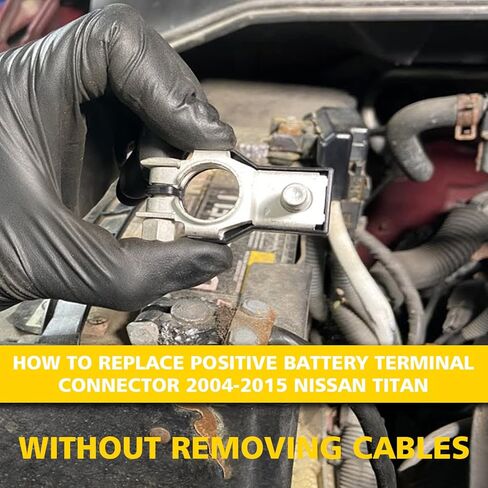 4 قطع أطراف بطارية لنيسان - متوافقة مع ماكسيما، روج، سينترا، مورانو - تتضمن أطراف موجبة وسالبة مع أغطية بلاستيكية - تحل محل 243407F000 و243407F001 in Kuwait