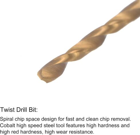 uxcell M2 x 0.4 Spiral Flute Tap and 1.6mm Twist Drill Bit Set, Metric Titanium Plated 6542 High Speed Steel Machine Threading Screw Thread Tap Drilling Tool in Saudi Arabia
