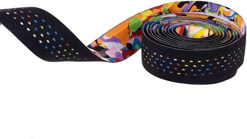 2 Rolls Soft Road Bike Bicycle Handlebar Cork EVA PU Bar Tape Professional Cycling Damping Anti-Vibration Wrap in Saudi Arabia