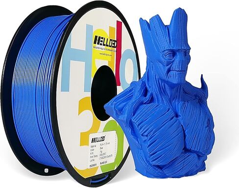HELLO3D 3D Printer Filament, Black PLA Filament 1.75mm, Dimensional Accuracy +/-0.05mm, Fit Most FDM 3D Printing, Vacuum Packaging, 1 kg Spool (2.2 lbs), 330 Meters in Saudi Arabia