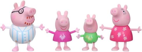 Peppa Pig Family Bedtime 4-Pack Toy Figures, Pajama Outfits, Ages 3+ in Saudi Arabia