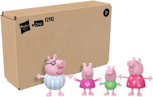 Peppa Pig Family Bedtime 4-Pack Toy Figures, Pajama Outfits, Ages 3+ in Saudi Arabia