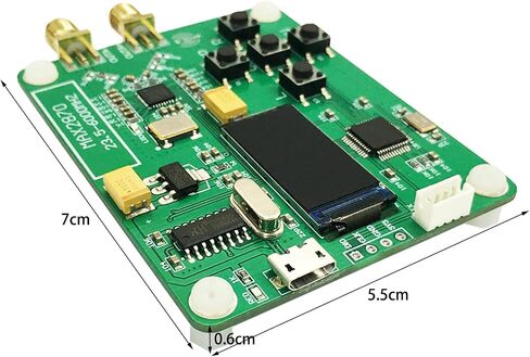Upgraded MAX2870 Rf Signal Generator Source 23~6000Mhz High Precision Frequency 2.8 inch Touching Screen Single Point Sweep Mode Data Cable SMA Female Counter-Control in Saudi Arabia