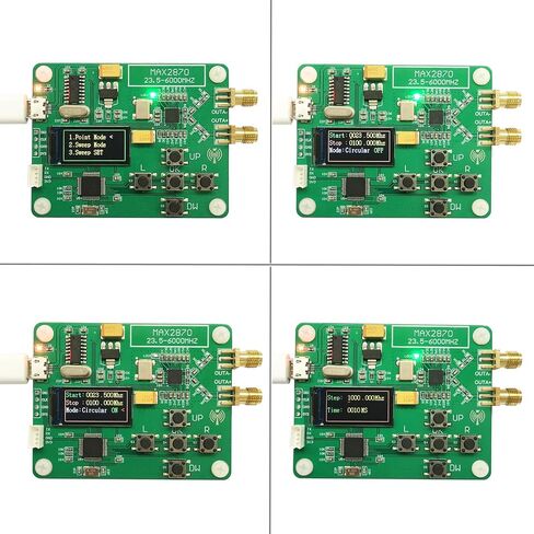 Upgraded MAX2870 Rf Signal Generator Source 23~6000Mhz High Precision Frequency 2.8 inch Touching Screen Single Point Sweep Mode Data Cable SMA Female Counter-Control in Saudi Arabia