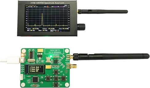 Upgraded MAX2870 Rf Signal Generator Source 23~6000Mhz High Precision Frequency 2.8 inch Touching Screen Single Point Sweep Mode Data Cable SMA Female Counter-Control in Saudi Arabia