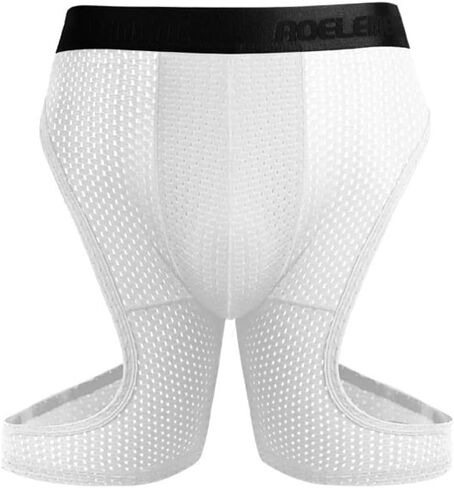 Evankin Mens Sexy Underwear Boxer Briefs Ice Silk Hollow Underpants Long Breathable Lingerie Elastic Sports Short Pants in Saudi Arabia