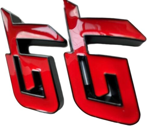 2 قطعة معدنية GT شعار السيارة ملصق شارة للمركبة شاحنة الجبهة المصدات الوفير الجانب نافذة الجذع التمهيد الباب الخلفي (فضي أسود) in Saudi Arabia