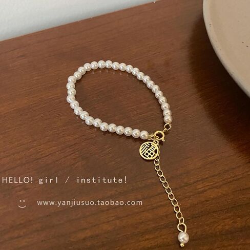 أساور اللؤلؤ choistily للنساء كريم اللؤلؤ الأبيض سوار اللؤلؤ مطرز الأساور العصرية بوهو الباروك سوار اللؤلؤ سوار اللؤلؤ الذهبي بساطتها أساور اللؤلؤ والمجوهرات للفتيات في سن المراهقة in Kuwait