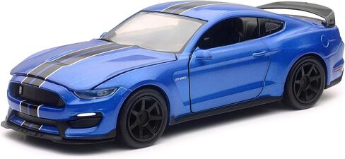نيوراي شيلبي GT350R بمقياس 1:24 أزرق مع خطوط سوداء مزدوجة in Kuwait