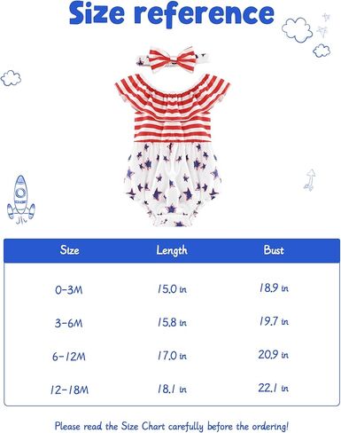 ملابس متطابقة للأخت الكبرى والأخت الصغيرة في الرابع من يوليو ملابس أطفال بنات العلم الأمريكي رومبير ملابس يوم الاستقلال in Kuwait