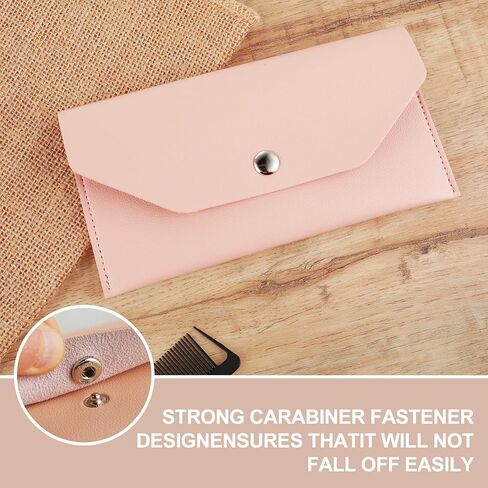 Cash Envelopes Bag, Money Bag Pouch PU Leacher Cash Money Pouch Cash Wallet Envelope, Reusable Budget Envelope for Wedding Birthday Graduation Cash Check Billing (Black) in Saudi Arabia