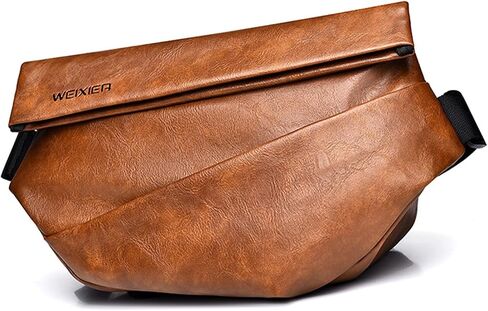 حقيبة حبال للرجال حقيبة الصدر بو الجلود حقيبة الكتف خفيفة حقائب الصدر Crossbody in Saudi Arabia