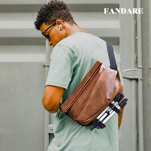 حقيبة حبال للرجال حقيبة الصدر بو الجلود حقيبة الكتف خفيفة حقائب الصدر Crossbody in Saudi Arabia