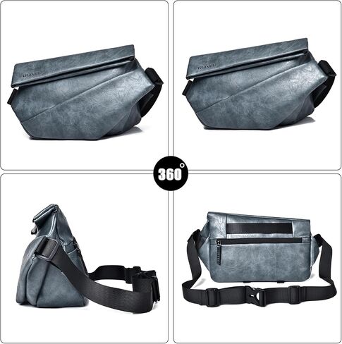حقيبة حبال للرجال حقيبة الصدر بو الجلود حقيبة الكتف خفيفة حقائب الصدر Crossbody in Saudi Arabia