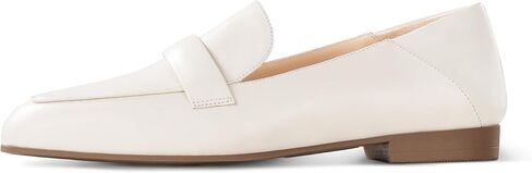 Loafers for Women Comfortable Air-Touch Foam Slip on Round-Toe Casual Dressy Mattress Flat Leather Women’s Flats- White, Black, Khaki 0.7’’ in Saudi Arabia