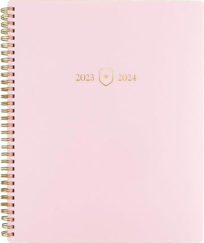 AT-A-GLANCE 2023-2024 Academic Planner, Simplified by Emily Ley, Weekly & Monthly, 5-1/2" x 8-1/2", Small, Monthly Tabs, Flexible Cover, Leatherette, Blush (EL13-200A) in Saudi Arabia