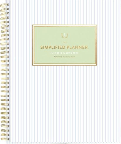 AT-A-GLANCE 2023-2024 Academic Planner, Simplified by Emily Ley, Weekly & Monthly, 5-1/2" x 8-1/2", Small, Monthly Tabs, Flexible Cover, Leatherette, Blush (EL13-200A) in Saudi Arabia