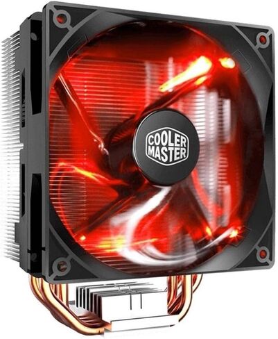 Cooler Master RR-212L-16PR-R1 Hyper 212 LED CPU Cooler with PWM Fan, Four Direct Contact Heat Pipes, Unique Blade Design and Red LEDs in Saudi Arabia