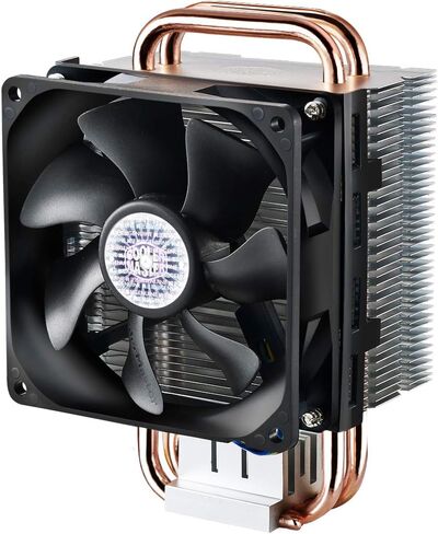 مبرد وحدة المعالجة المركزية Cooler Master Hyper T2 مدمج بحلقة مزدوجة، مروحة 95 مم، 2 أنبوب حراري نحاسي للاتصال المباشر لـ AMD Ryzen/Intel LGA1151 in Saudi Arabia