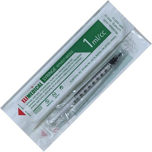 حقنة بيطرية يمكن التخلص منها، 1cc Luer Slip، بدون إبرة، معبأة بشكل فردي، 100 لكل صندوق، 01ST in Saudi Arabia