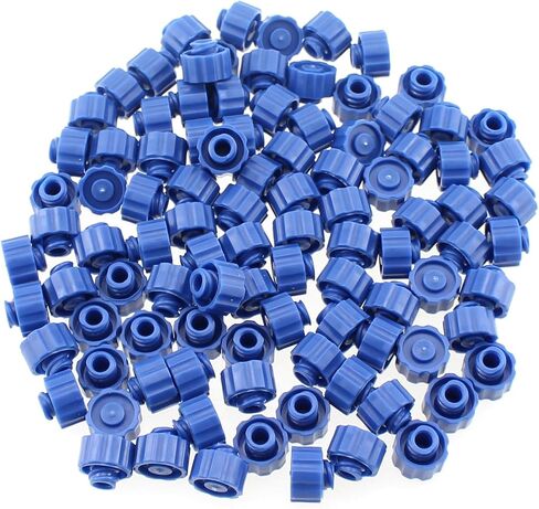 100PCS Syringe Luer Lock Cap Luer Lock Dispensing Needle Cap Orange Round Plastic Needleless Luer Lock Cap for Infusion Tube and Laboratory Supply in Saudi Arabia