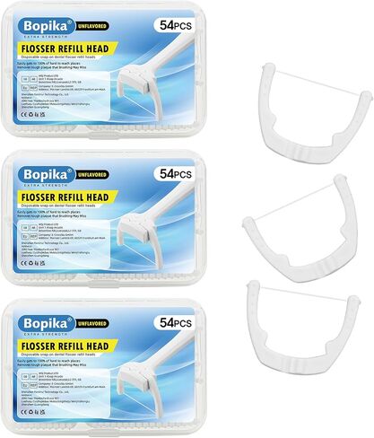 bopika Flosser Refill Head,Ultraclean Access Disposable Snap-On Flosser for Oral Care (1Pcs) in Saudi Arabia
